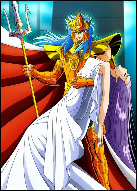 Poseidon e Athena Knights Of The Zodiac, 5 Anime, Good Manga, Anime Comics, Manga Art, Sailor Moon, Manga Anime, Cool Pictures, Deviantart