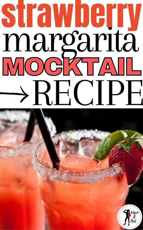 The absolute best healthy non alcoholic mocktail strawberry margarita recipe. This recipe calls for fresh fruit and agave nectar and is great for a healthy virgin margarita drink. Strawberry Margarita Non Alcoholic, Strawberry Margarita Mocktail Recipe, Virgin Margarita Strawberry, Non Alcoholic Margaritas For A Crowd, Non Alcoholic Margarita Recipes, Nonalcoholic Margarita Punch, Margarita Recipes Using Frozen Limeade, Non Alcohol Margaritas, Best Virgin Margarita Recipe