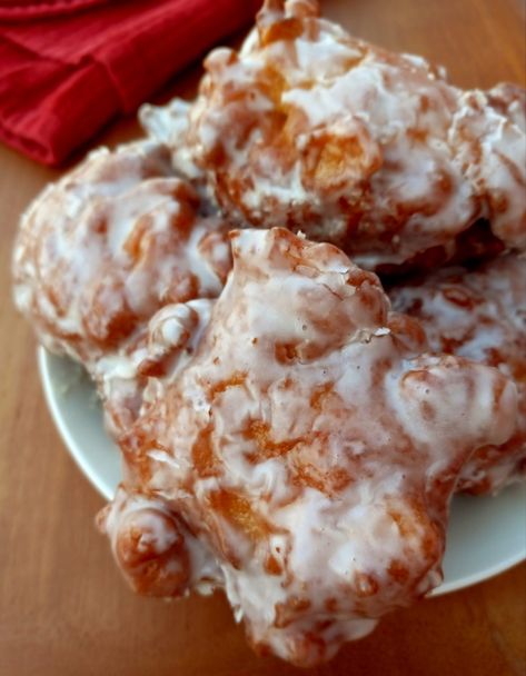 Amish Apple Fritters Recipe - Amish Heritage Amish Apple Fritter, Apple Fritter Bread, Apple Fritter, Apple Dessert Recipes, Fritter Recipes, Apple Fritters, Amish Recipes, Bread Recipes Sweet, Apple Desserts