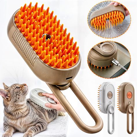 3 In 1 Electric Spray Pet Hair Brush 💧🐾 **Groom & Refresh!** 🐾💧 Introducing our **3 In 1 Electric Spray Pet Hair Brush**. Brush, spray, and massage your pet all in one! ✨ **Features:** - 3-in-1 function - Electric spray - Gentle massage 📦 **FREE shipping** on orders over $60! Shop now: ClickyPet.com #PetCare #PetGrooming #ClickyPet #PetBrush #PetLove Hair Remover Tool, Dog Brush, Pet Brush, Dog Brushing, Hair Brushes, Pet Care Tips, Pet Feeder, Cat Hair, Water Spray