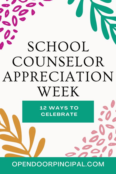 Counselors Appreciation Ideas, Celebrate School Counselor Week, Guidance Counselor Gifts, National School Counseling Week Gifts, Gifts For Counselors Week, Gift Ideas For School Counselors, National Counselors Week, Counseling Week Gift Ideas, Counselor Gifts Appreciation