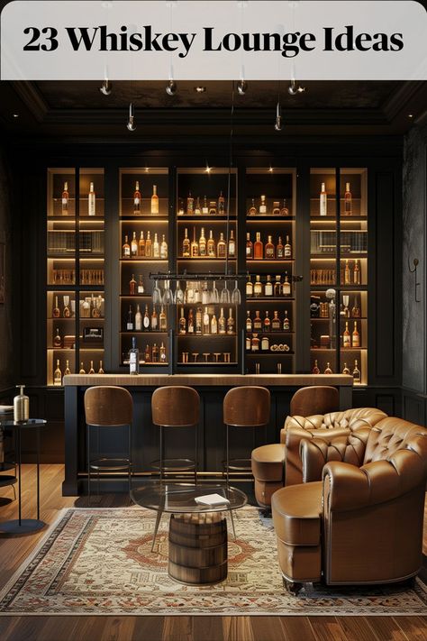 Discover the epitome of exclusivity in our private tasting room, a sanctuary reserved for discerning whiskey enthusiasts. Bourbon Basement Ideas, Wine And Bourbon Room, Bourbon Tasting Room, Wine Lounge Room Ideas, Wine Tasting Room Ideas, Tasting Room Design, Wine Tasting Bar, Whisky Lounge, Wine Grotto