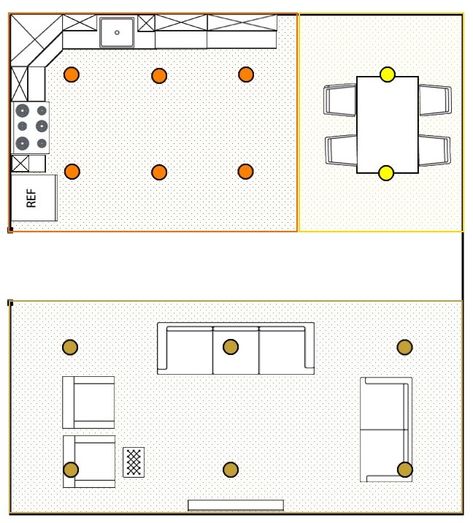 How Many Recessed Lights? | Free Calculator Makes it Simple Recessed Light Placement, Recessed Lighting Living Room, Recessed Lights In Kitchen, Recessed Lighting Placement, Recessed Lighting Layout, Recess Lighting, Lighting Room, Lighting Layout, Recessed Lights