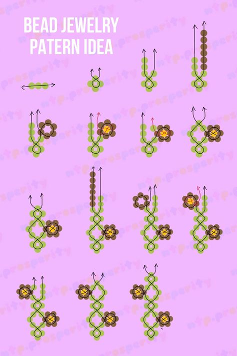 How To Make Flower Bead Ring With Seed Beads, Seed Beads Ring Ideas Bead Jewellery Patterns, Seed Bead Stitches, Small Bead Ideas, Diy Seed Bead Bracelet Ideas, Seed Bead Patterns Bracelet, Friendship Bracelets Beads Ideas, Beads Ring Ideas, Bead Pattern Ideas, Easy Seed Bead Bracelet