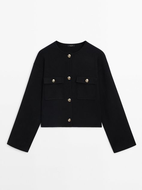 Knit cardigan with gold buttons | Massimo Dutti (US) Massimo Dutti Women Outfits, Massimo Dutti Belt, Luxury Button-up Cardigan For Daywear, Massimo Dutti Cardigan, Massimo Dutti Women 2022, Massimo Dutti Women, Button Cardigan, Cardigan Shirt, Massimo Dutti