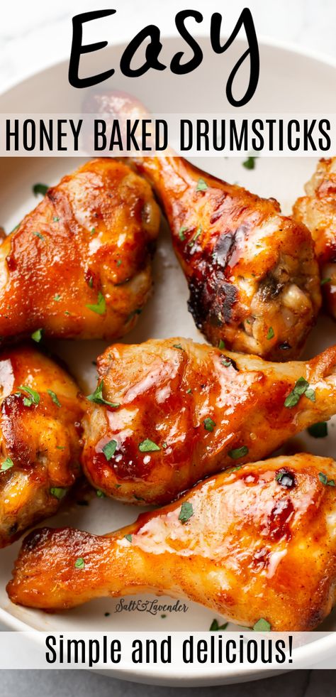 Sticky Chicken Drumsticks Baked, Oven Cooked Chicken Drumsticks, Ideas For Chicken Legs Drumstick Recipes, Sticky Chicken Legs Recipes, Quick And Easy Chicken Leg Recipes, Low Calorie Chicken Leg Recipes, Bakes Chicken Drumstick, Best Drumstick Marinade, Best Baked Chicken Drumstick Recipes