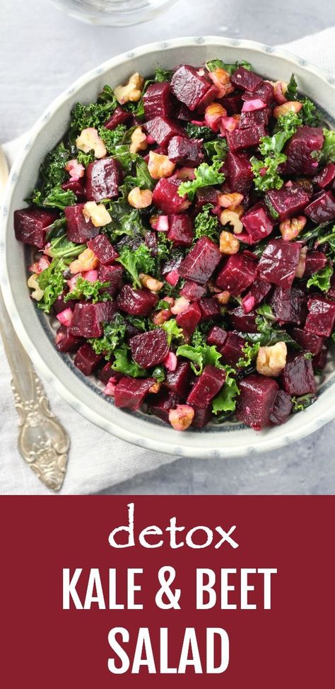 Kale And Beet Salad, Salad Kale, Garlic And Olive Oil, Beet Salad Recipes, Kale Salad Recipes, Beet Recipes, Vegan Salad Recipes, Kale Recipes, Noodle Salad