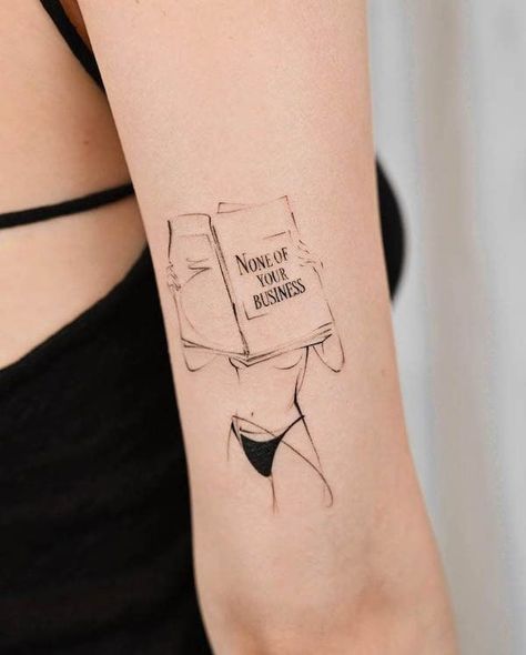 Line Tattoo Arm, Designs Quotes, Tato Minimal, Catrina Tattoo, Our Mindful Life, Christ Tattoo, Clever Tattoos, Muster Tattoos, Silhouette Tattoos