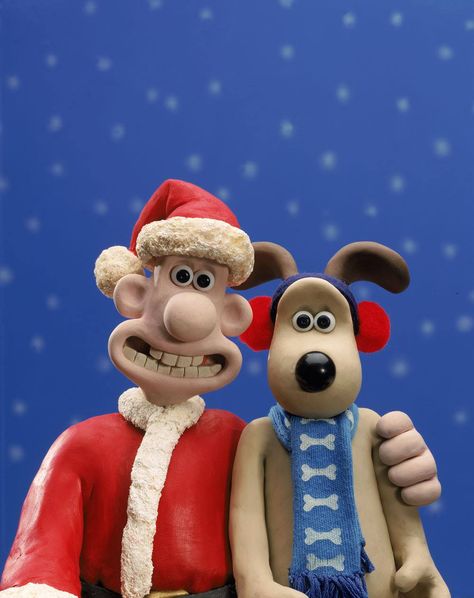 Merry Christmas! Wallace And Gromit Characters, Claymation Christmas, Character Sculpture, Clay Animation, Timmy Time, Wallace And Gromit, Aardman Animations, Shaun The Sheep, Clay Sculptures