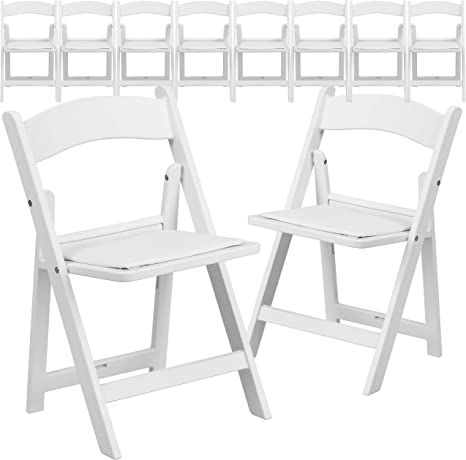 Flash Furniture 10 Pack Kids White Resin Folding Event Party Chair with Vinyl Padded Seat Kids Folding Chair, Padded Folding Chairs, Backyard Barbeque, Kids Dining, Party Chairs, Folding Chairs, Kids Events, Cushion Filling, Kids Chairs