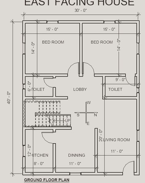 2BHK HOUSE PLAN || 1200 sq. ft. East Facing House Ground Floor Plan 2bhk House Plan With Pooja Room, House Plan 1200 Sq Ft, 2bhk Plan, 2 Bhk House Plan, 1200 Sq Ft House Plans, 1200 Sq Ft House, 2bhk House Plan, Pooja Room Design, Beautiful House Plans