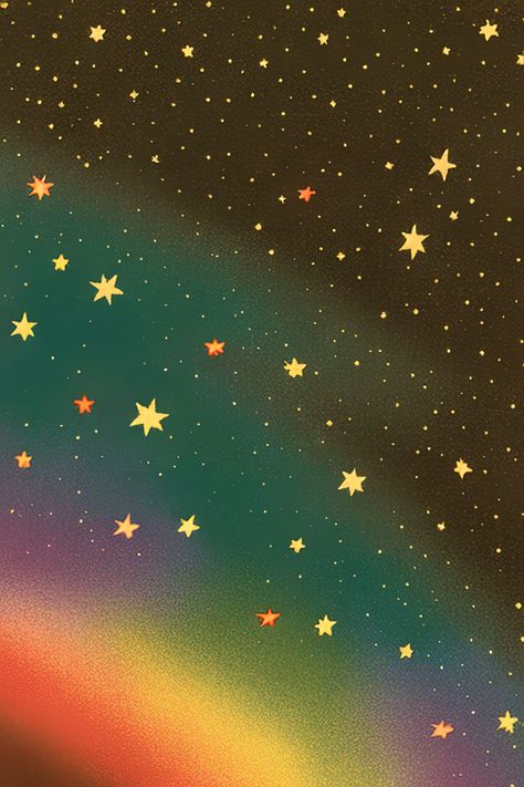 Fall Indie Wallpaper, Full Color Background, Retro Space Background, Collage Background Template, Whimsical Patterns Design, Cute Wallpapers Hearts, Wizard Aesthetic Wallpaper, Star Phone Background, Colorful Space Aesthetic