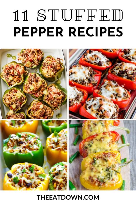 Stuffed Bell Pepper Meal Prep, Cauliflower Stuffed Bell Peppers, Delicious Stuffed Peppers, Recipe For Bell Peppers, Bell Pepper Dinner Recipes, Stuffed Bell Peppers For Diabetics, Stuffed Bell Peppers Bacon, Healthy Meals With Bell Peppers, Stuffed Bell Pepper Recipes Healthy