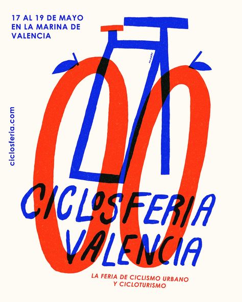 Poster design for @ciclosfera Valencia.🍊🚲 #poster #posterdesign #illlustration #illustrators #illustrator #bikes… | Instagram Vintage Bike Poster, Cycling Graphic Design, Bicycle Poster Design, Brand Poster Design Ideas, Dutch Graphic Design, Illustrated Poster Design, Bike Illustration Simple, Bike Poster Design, Retro Bike Illustration