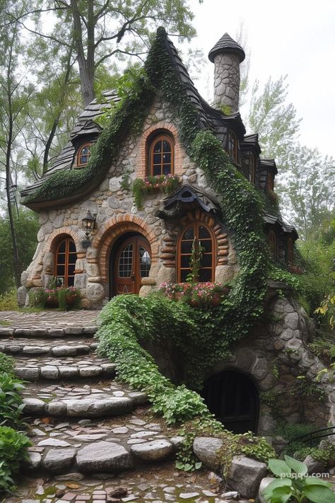 Fairytale Houses - Discover Whimsical Living - Puqqu Fairytale Houses, Storybook House, Magical House, Fairytale House, Storybook Homes, Fairytale Cottage, Storybook Cottage, Hobbit House, Fairy Aesthetic