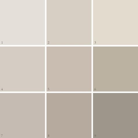 How to choose the right neutral paint colours for any space | These Four Walls Best Taupe Wall Color, White Beige Wall Color, Neutral Wall Painting, Oat Wall Colour, Colours That Go With Egyptian Cotton, Greige Dulux Paint, Taupe Pallete Color, Taupe Color Pallete, Neutral Kitchen Wall Colors