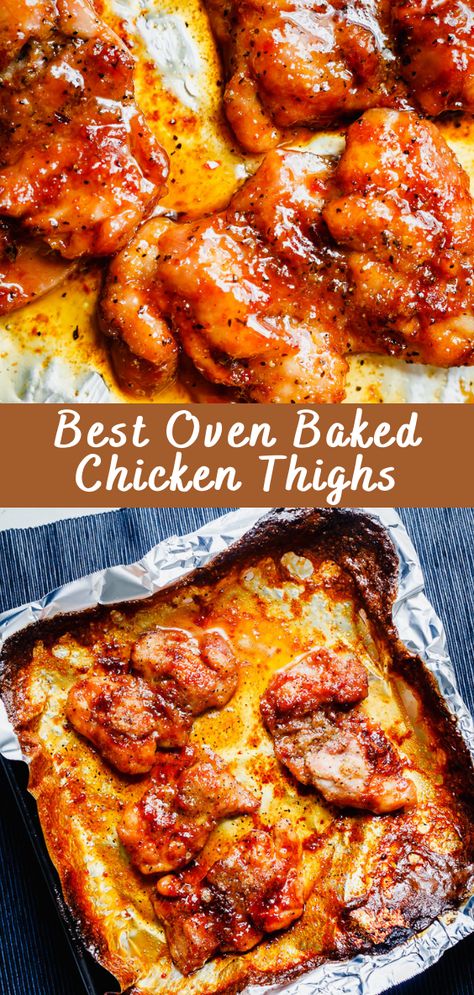 Best Oven Baked Chicken Thighs Oven-baked chicken thighs are a delightful combination of juicy, tender meat and crispy skin that’s hard to resist. This recipe is not only incredibly delicious but also simple to prepare, making it a perfect choice for a hassle-free and scrumptious meal. Ingredients: 4-6 bone-in, skin-on chicken thighs 2 tablespoons olive […] The post Best Oven Baked Chicken ... Roast Chicken Thigh Recipes, Best Oven Baked Chicken, Oven Roasted Chicken Thighs, Bone In Chicken Thigh Recipes, Baked Boneless Chicken Thighs, Munchkin Time, Chicken Thigh Recipe, Crispy Baked Chicken Thighs, Easy Oven Baked Chicken