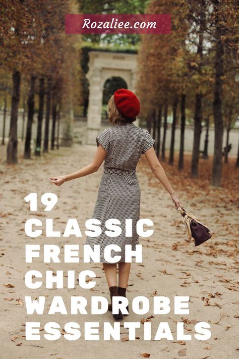 19 Classic French Chic Wardrobe Essentials Parisian Lifestyle Inspiration, French Chic Outfits, Chic Wardrobe Essentials, French Inspired Outfits, French Style Parisian Chic, French Wardrobe Basics, Style Parisian Chic, French Style Clothing, French Inspired Fashion