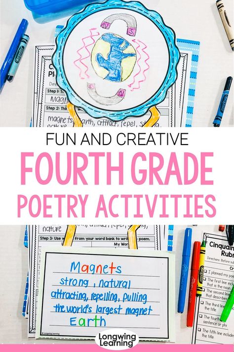 Poetry Activities Elementary, 4th Grade Writing Prompts, Poetry Writing Activities, Poem Activities, Writing Mini Lessons, Ela Worksheets, Writing Lesson Plans, Poetry Activities, Informative Essay