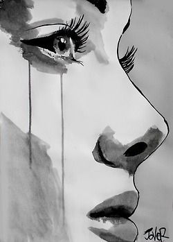 Art Amour, Illustration Kunst, Drawing Eyes, Drawing Hair, Charcoal Drawings, White Drawing, Tinta China, Sketchbook Art, Art Et Illustration