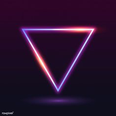 Retro neon triangle badge vector | free image by rawpixel.com / NingZk V. / taus Red Color Background, Vintage Frames Vector, Photoshop Backgrounds Free, Neon Backgrounds, Light Frame, Best Photo Background, Neon Logo, Photo Logo Design, Love Background Images