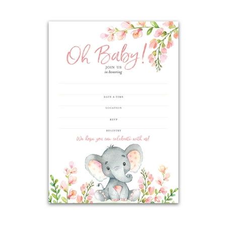 Baby shower invitation cards