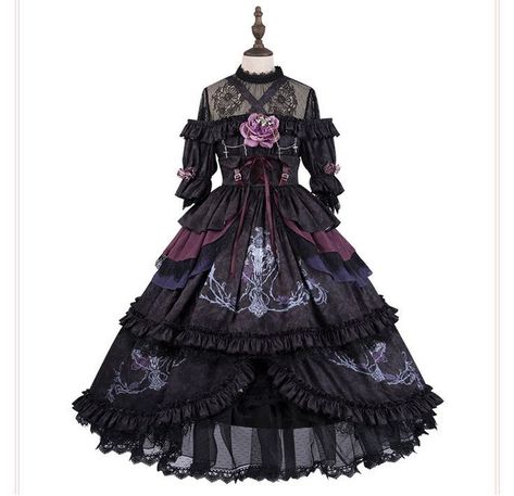 Wallpaper Gothic, Anime Gothic, Lolita Outfits, Old Fashion Dresses, Mary Magdalene, Fantasy Dress, Steam Punk, Cosplay Outfits, Swans