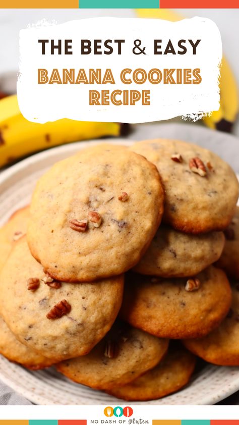 2 Ingredient Cookies Banana, Banana Biscuits Recipe, Fluffy Banana Cookies, Oatmeal Banana Applesauce Cookies, Cookie Recipes Using Bananas, Banana Drop Cookies Easy Recipes, Banana Treats For Kids, Banana Cookie Recipes Easy, Overripe Banana Recipes 3 Ingredients