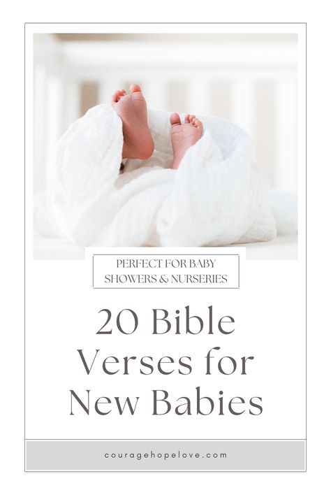 Looking for the perfect bible verses for new babies? These are great for new moms, baby showers and nursery decor. Plus, find prayers based on Scripture for your new baby! Bible verses for baby. Bible verses for babies. Bible verses for baby girl. Bible verses for baby boy. Baby shower ideas. Baby shower decorations. Baby girl nursery. Baby boy nursery. Baby Bible verses. Baby Bible quotes. Nursery decor. Nursery ideas. Bible Verse For New Parents, Baby Scripture Quotes, New Baby Bible Verse, Bible Verse For New Baby, Bible Verses About Babies, Bible Verse For Baby Boy, Bible Verses For Babies, Baby Shower Bible Verses, Bible Verse For Baby Girl