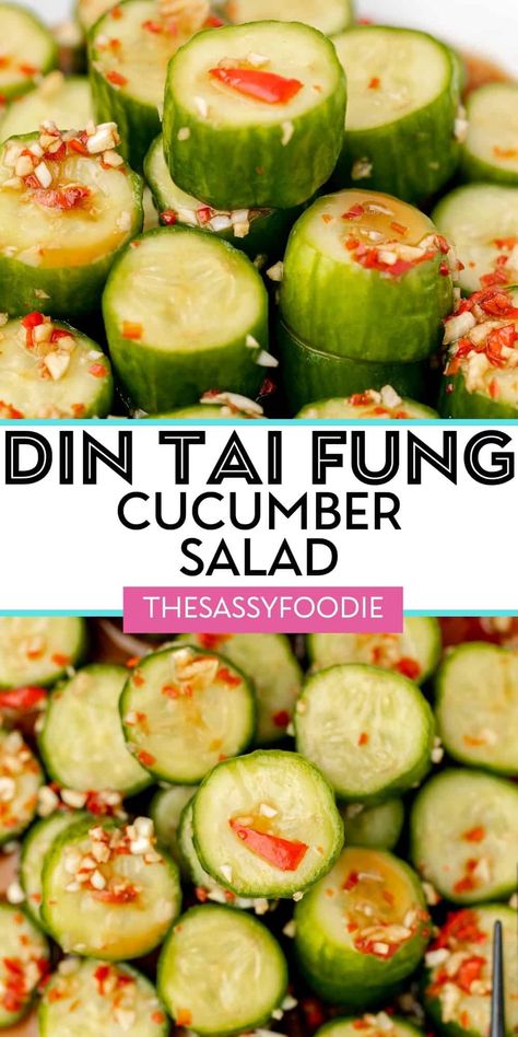 Dim Sum Cucumber Salad, Din Thai Cucumbers, Asian Appetizers Easy Simple, Dintaifung Cucumber, Taiwanese Cucumber Salad, Vietnamese Cucumber Salad, Cucumber Twists, Ding Tai Fung Cucumber, Recipes With Mini Cucumbers