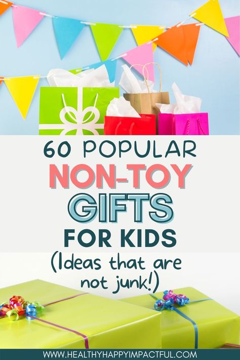 The best non-toy Christmas gifts for kids, boys, girls, babies, toddlers and teenagers! There's something for everyone in this post centered around items and experiences that are useful, practical, fun, and creative. #clutterfreeChristmas #meaningfulgifts #giftsforkidsthataren'ttoys Toddler Gift Ideas For Boys, Handmade Toddler Gifts, Big Christmas Gifts For Kids, Gift For 3 Year Boy, Non Toy Gifts For Toddlers, Non Toy Christmas Gifts For Kids, Gifts To Make For Kids, Non Toy Gifts For Kids, Gift Ideas For Toddlers