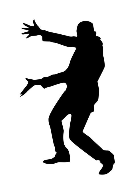 silhouette of man presenting with pose, funny gesture. tada. vector illustration. Presenting Pose Reference, Silhouette Poses, Pose Silhouette, Future Drawing, Stencil Graffiti, Vintage Logos, Funny Fashion, Road Sign, Figure Drawing Reference