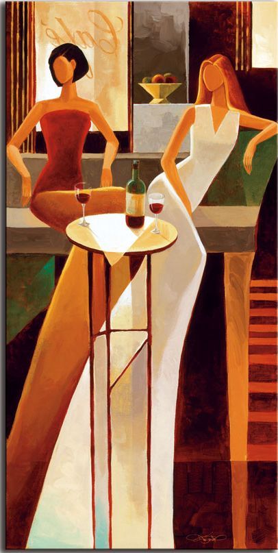 Keith Mallett, Art Du Vin, Arte Jazz, Art Deco Paintings, زجاج ملون, Deco Poster, Soyut Sanat Tabloları, Wine Art, Art Deco Posters