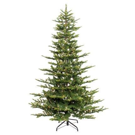 Pre-lit Aspen Green Fir Artificial Christmas Tree Christmas Tree Clear Lights, Prelit Tree, Fir Christmas Tree, Fraser Fir, Pre Lit Christmas Tree, Artificial Trees, Rustic Holiday, 2023 Trends, White Lights