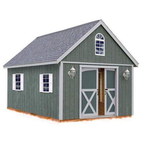 Best Barns Belmont 12 ft. x 24 ft. Wood Shed Kit #ad #afflink #SheShed #DivaDen #BabeCave #GardenShed #PottingShed Wood Shed Kits, Wood Storage Shed, Diy Storage Shed Plans, Storage Shed Kits, Shed Plans 12x16, Shed Construction, Wood Storage Sheds, Free Shed Plans, Best Barns