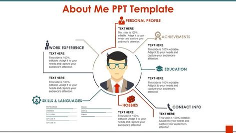 Create your quick and impressive self-description covering the professional experience, relevant skills, and accomplishments with this customizable #aboutme #PPTDesign. 👉🏻 #SlideTeam #PowerPoint #Presentations #Templates #selfintroduction About Me Sample, Free Powerpoint Templates Download, Me Template, Timetable Ideas, Study Timetable, About Me Template, Free Powerpoint Presentations, Free Ppt Template, Powerpoint Presentation Slides