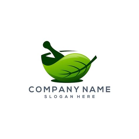 Spices Logo Design Ideas, Naturopathy Logo, Herbal Logo Design, Herb Logo, Herbal Logo, Herbal Leaves, Pharmacy Design, Organic Logo, Logo Design Free