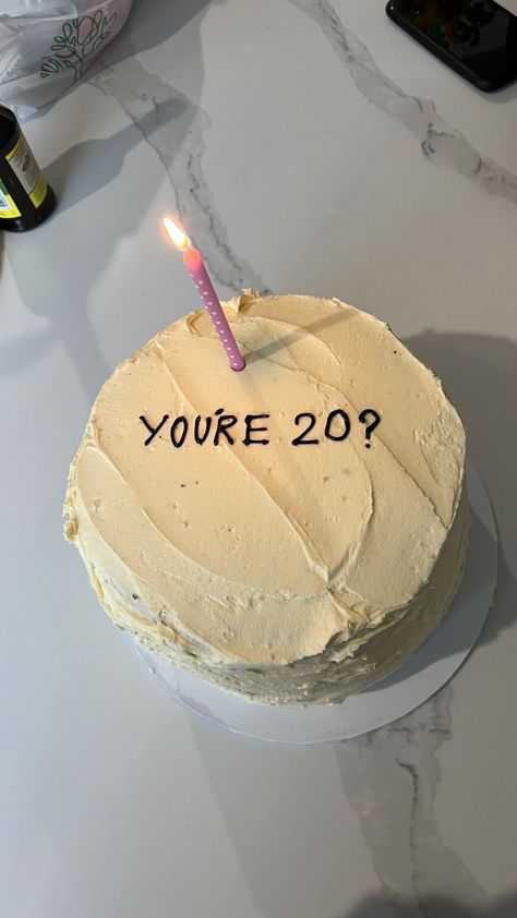 20th Birthday Meme Funny, Goodbye Teens Hello Twenties Cake, Hbd Cake Aesthetic, You’re 20 ? Birthday Cake, Your 20 Cake, You’re 20 Cake, Bday Cake 20, Funny 20th Birthday Cake, 20 Cake Birthday