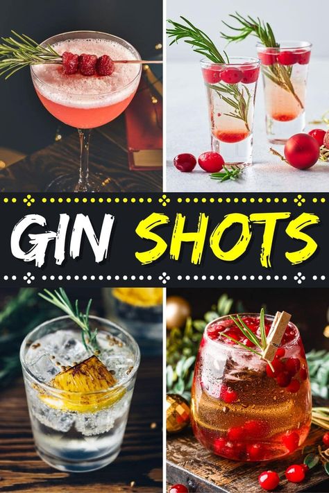 Gin Shots Recipes, Gin Shots, Gin Shot, Gin And Tonic Bar, Drinks With Gin, Easy Shot Recipes, Gin Party, Gin And Juice, Boozy Treats