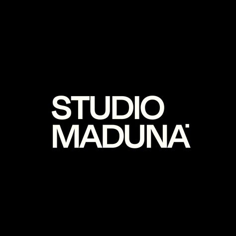 Logo design for Studio Maduna - a branding and design studio. Names For Studio, Product Design Studio, Creative Agency Logo Ideas, Film Branding Design, Design Studio Logo Identity Branding, Design Studio Identity, Creative Studio Logo Design, Design Studio Brand Identity, Graphic Design Studio Branding