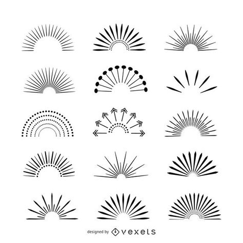 Sunburst illustration collection #AD , #spon, #spon, #collection, #illustration, #Sunburst Sunburst Wrist Tattoo, Sunburst Tattoo, Circle Tattoo Design, Shell Tattoos, Flower Pattern Drawing, Collection Illustration, Circle Tattoo, Shape Tattoo, Sun Burst