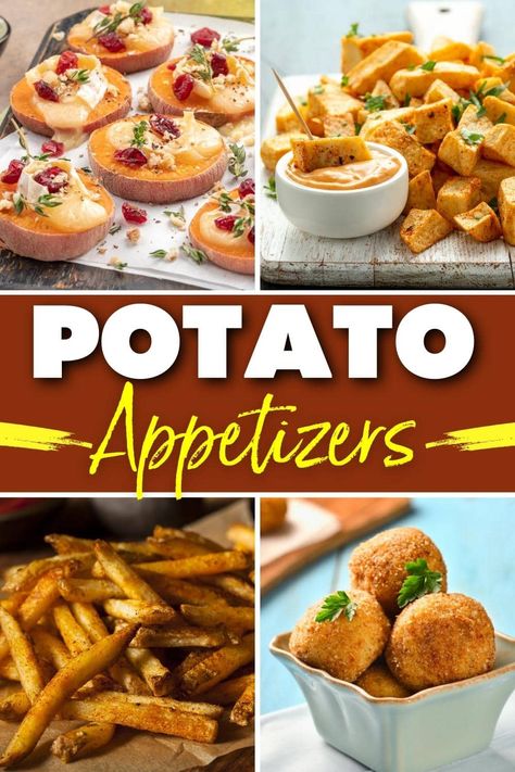 These simple potato appetizers are bound to be the star of any party! From bites to skins to crostini, you really can't go wrong with these potato finger foods. Super Bowl Potato Appetizers, Super Bowl Party Food Potatoes, Potato Superbowl Recipes, Finger Foods Potato, Super Bowl Potatoes, Easy Appetizers Potato, Fancy Potato Appetizers, Christmas Appetizers Potato, Easy Appetizers With Potatoes