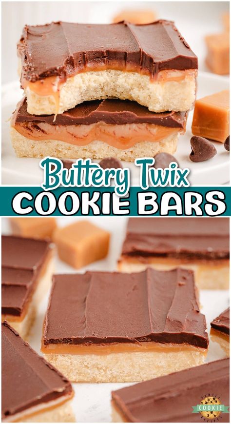 TWIX COOKIE BARS - Family Cookie Recipes Kit Kat Bars Recipe, Pan Of Bars, Yum Yum Bars Recipe, Pan Cookies Bars, Cookie Sheet Desserts, Cookies For Potluck, Bar Cookies Recipes 9x13, Best Bar Cookie Recipes, 9 Layer Cookie Bar Recipe