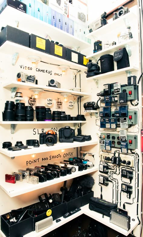 Camera Equipment Storage, Photography Equipment Storage, Camera Organization, No Loyalty, Camera Gear Storage, Photography Organizations, Gear Room, Photography Studio Design, Photography Studio Setup