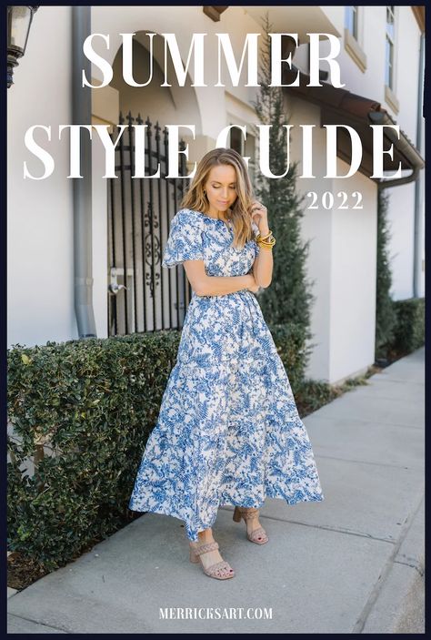 Summer Style Guide 2022 (Outfit Ideas for Summer) | Merrick's Art Outfit Ideas For Summer, Merricks Art, Capsule Closet, Summer Style Guide, Art Summer, Summer Dress Outfits, Basic Outfits, Style Guide, Outfit Details