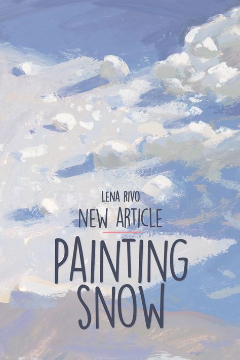 In this article, you will find some insights on how to paint snow. Digital Snow Tutorial, Art Winter Painting, Snow Gouache Painting, Snow Digital Painting, How To Draw Snowy Landscape, Snow Illustration Art, How To Paint Snow Watercolor, Snow Digital Art Tutorial, Snow Reference Drawing