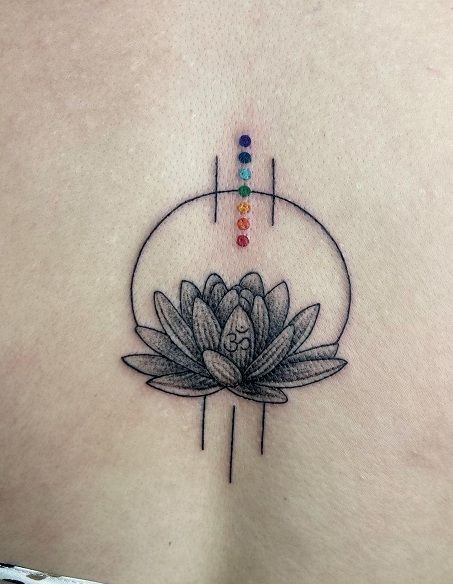 15+ Best Chakra Tattoo Designs for Spiritual Expression Sacral Chakra Tattoo, Heart Chakra Tattoo, Pez Koi Tattoo, Small Spiritual Tattoos, Chakra Tattoo, Lotus Tattoo Design, Crown Tattoo Design, Petit Tattoo, Back Of Neck Tattoo