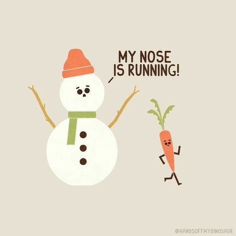 Nose Illustration, Punny Cards, Cute Christmas Cards, Christmas Puns, Funny Snowman, Cute Puns, Christmas Card Art, Background Ideas, Runny Nose