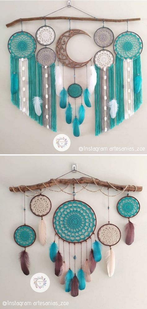 Diy Dream Catcher Supplies, Macrame Dream Catcher Wall Hanging, Diy Dreamcatcher Easy, Dream Catcher Designs Pattern, How To Make Dreamcatcher, Make Dream Catcher Diy, Doily Dream Catcher Diy, How To Make A Dream Catcher Diy, Diy Dream Catcher Tutorial Step By Step