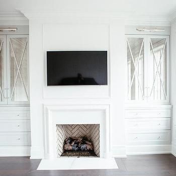 Fireplace Built In Cabinets Design Ideas Tv Camino, Built In Around Fireplace, Built In Electric Fireplace, Built In Shelves Living Room, Living Room Built Ins, Fireplace Entertainment Center, Modern Flames, Fireplace Entertainment, Fireplace Built Ins